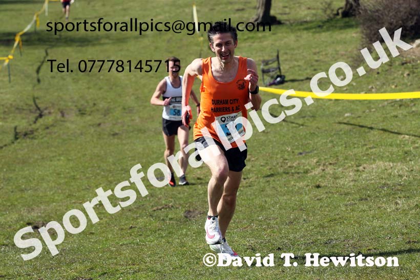 Masters men 2021 NECAA Cross Country Relays, Thornley Farm, Peterlee, Saturday, April 10th. Photo: David T. Hewitson/Sports for All Pics